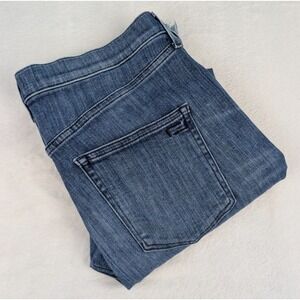 AYR The Bomb Pop Jeans Womens‎ 34S Med Wash Raw Hem Denim NWOT